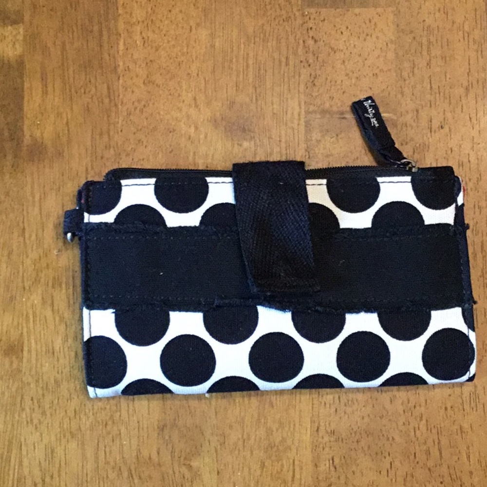 Snap close cloth wallet